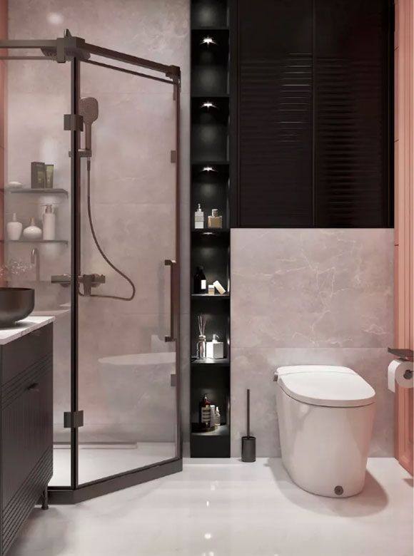 四平方卫生间设计干湿分离最便宜,小的干湿分离卫生间设计