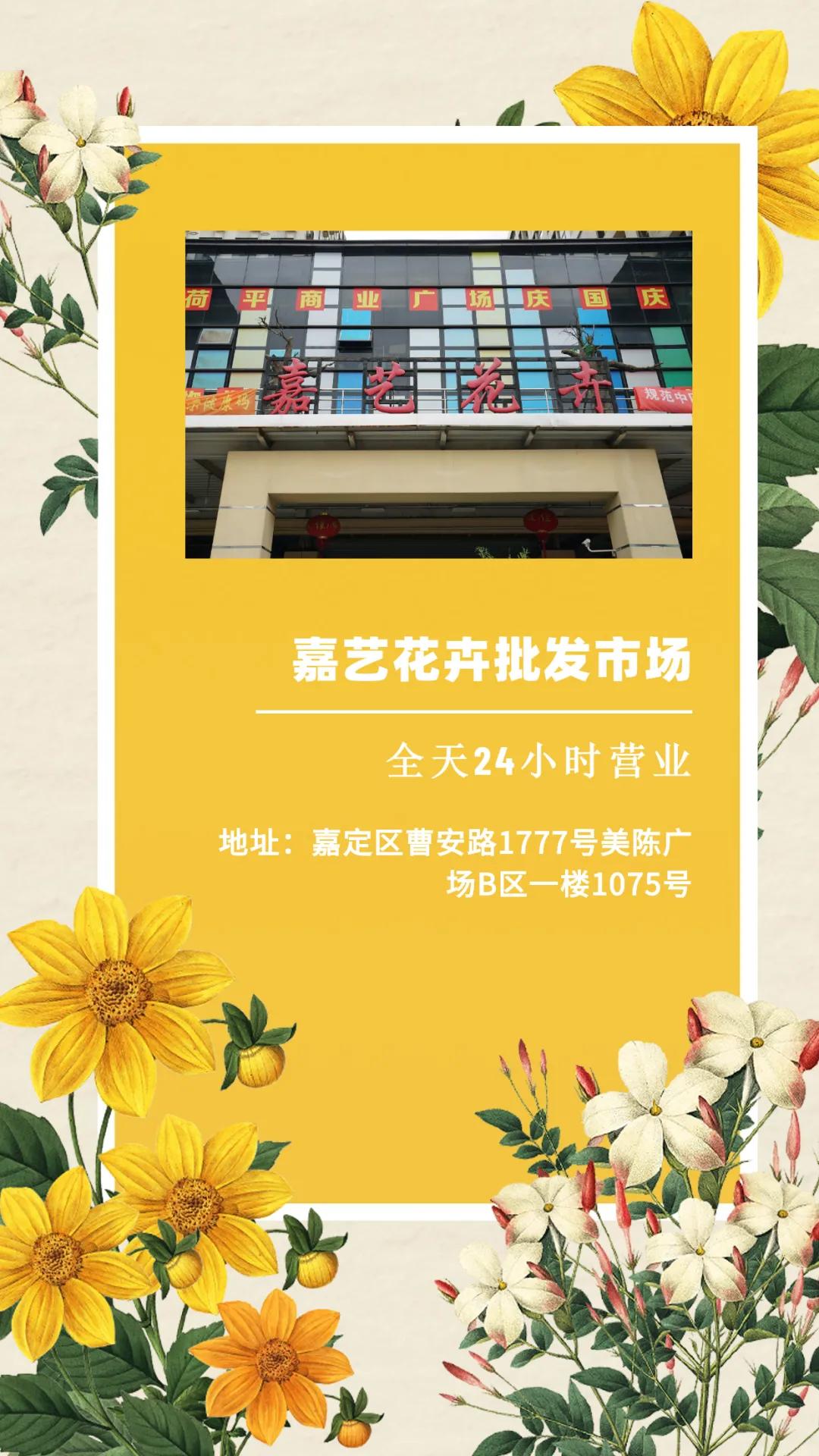 花卉市场晚上营业,今天的花卉市场