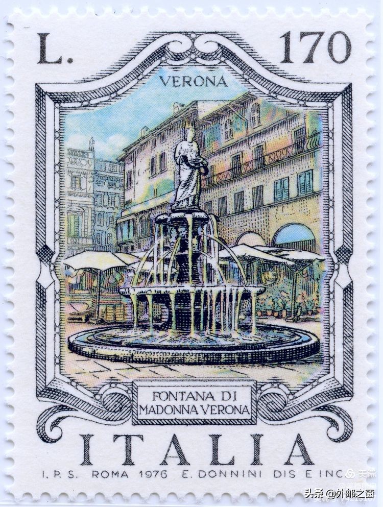 意大利1998年发行雕刻版邮票,意大利存世18个月的邮票