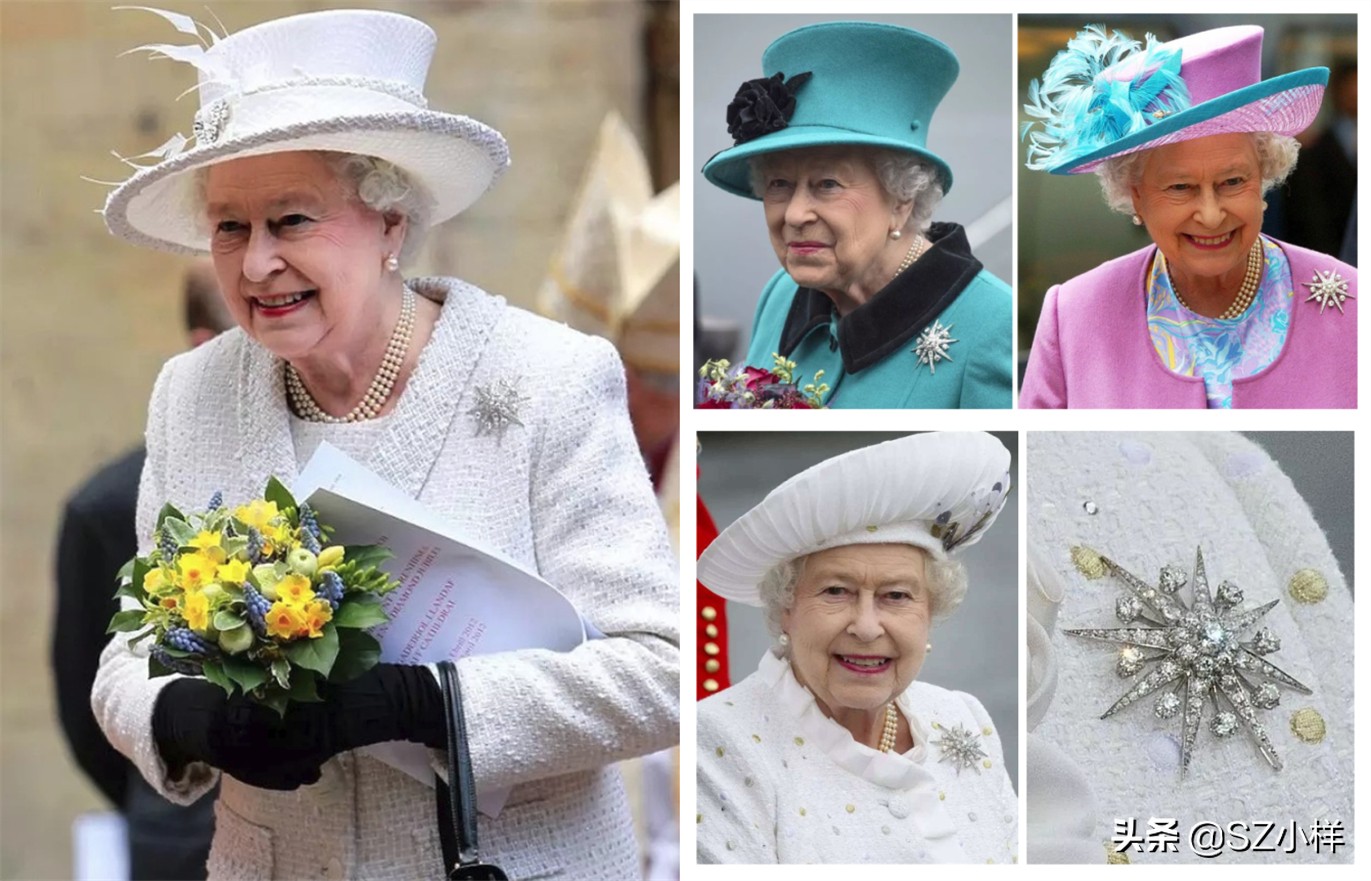 英国女王多奢侈,英国女王佩戴珠宝来源图