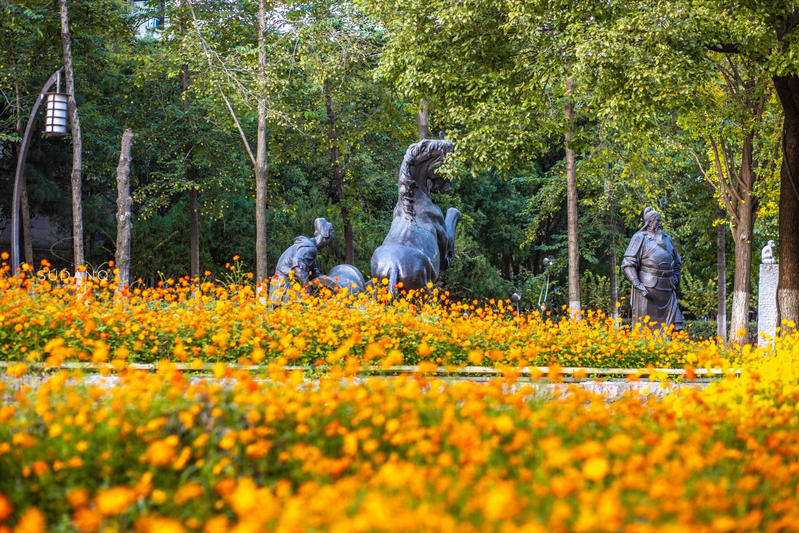 汉阳江滩大禹神话园游记,汉江江滩景区