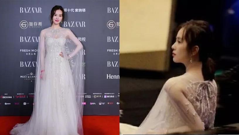 古力娜扎为国人发光的美貌,古力娜扎为韩国明星颁奖