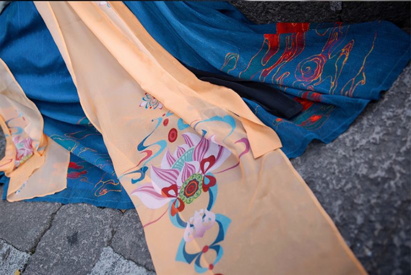 天刀手游华裳九州时装,天刀华裳九州联名款汉服