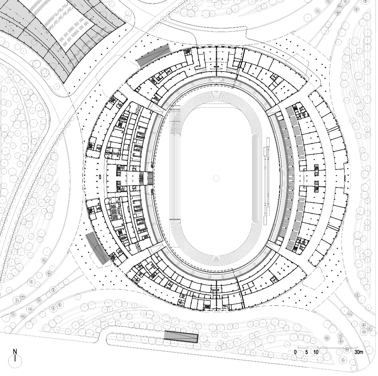 海口五源河体育场内场效果,海口五源河体育中心内部图