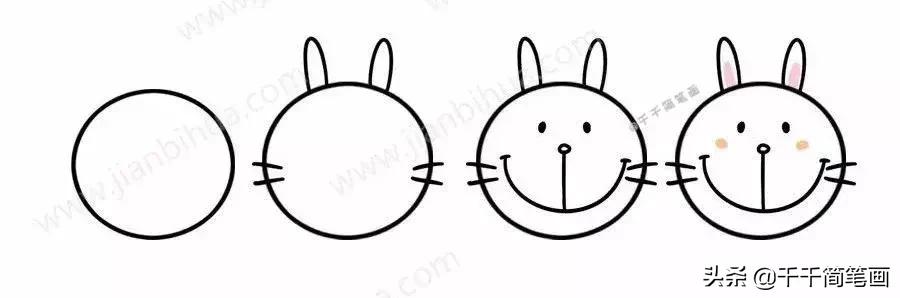 各种小动物头像简笔画图片,简笔画小动物情侣头像