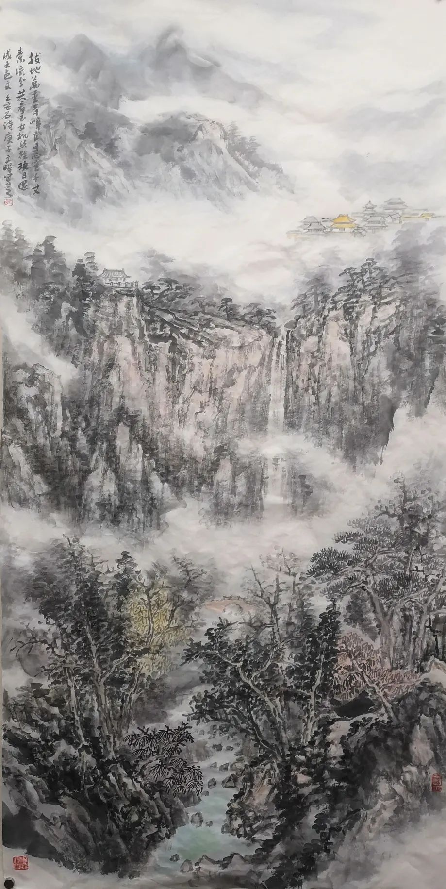 「艺展中国」汪文晖国画山水作品欣赏（2021迎春展）