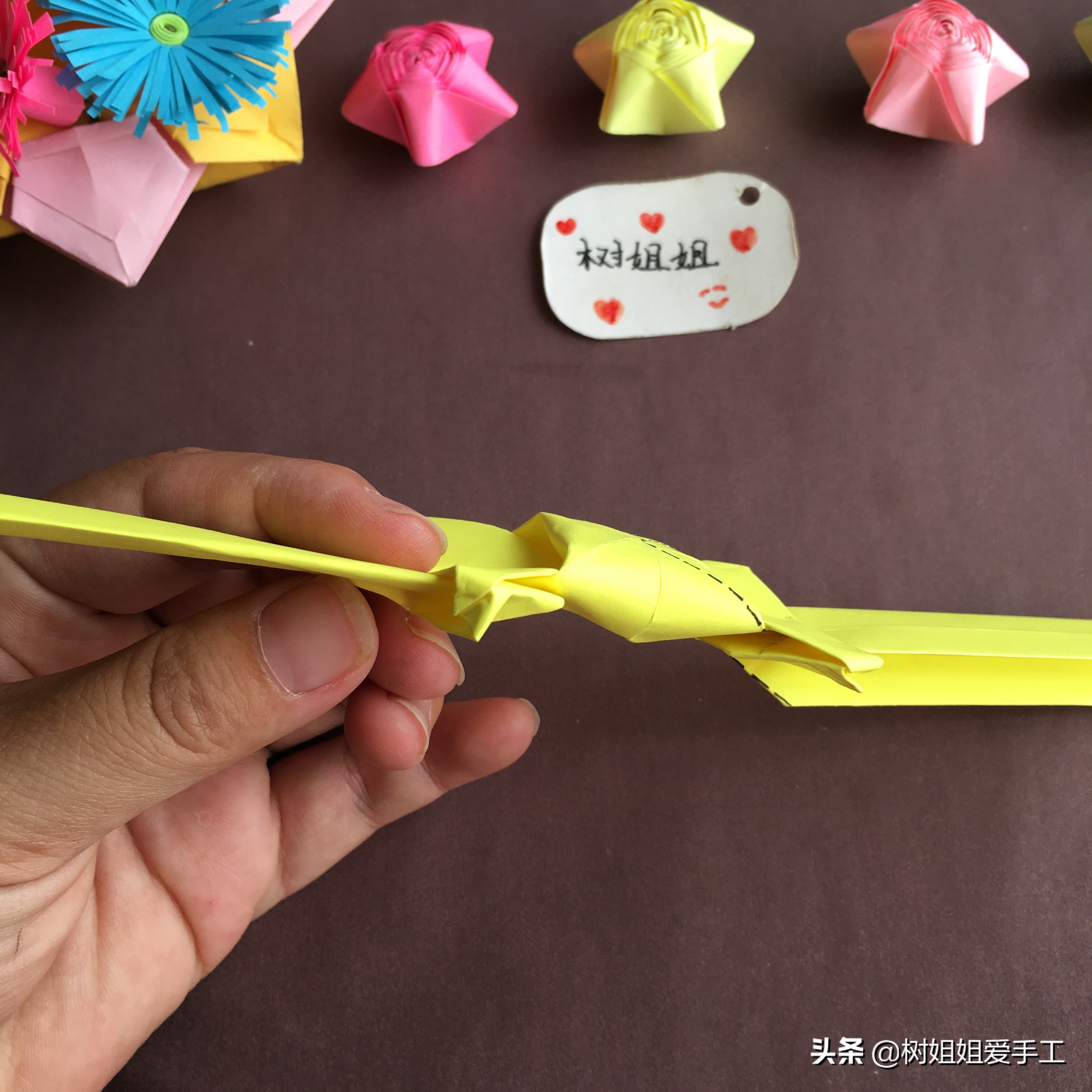 折纸蝴蝶戒指可调节教程,折纸蝴蝶结手链戒指发卡