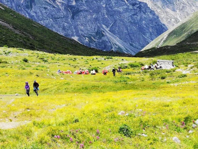 贡嘎山的徒步,贡嘎雪山大环线徒步游记