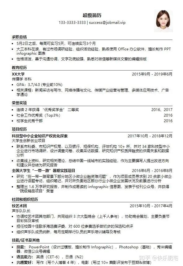 社招简历模板免费下载,招聘简历模板免费下载