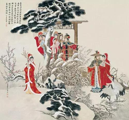 悠悠三百年，红楼夺目红。古今名家精绘《红楼梦》