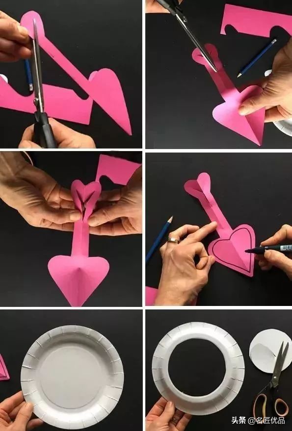 长方形创意纸盘美工作品,纸盘子手工秋天