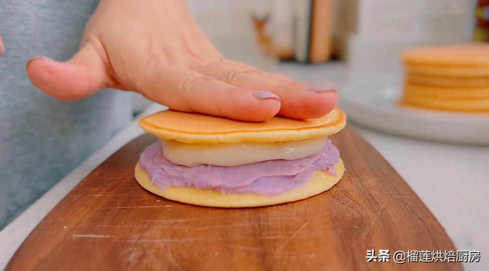 芋泥麻薯软糯香甜巨好吃,芋泥控最爱的芋泥铜锣烧