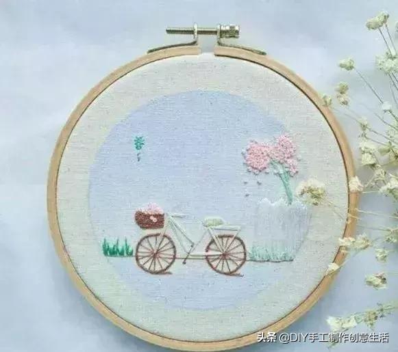 白线的刺绣,白线刺绣针法