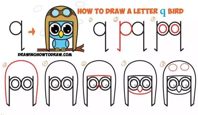 26个英文字母简笔画动物,26个英文字母简笔画顺序