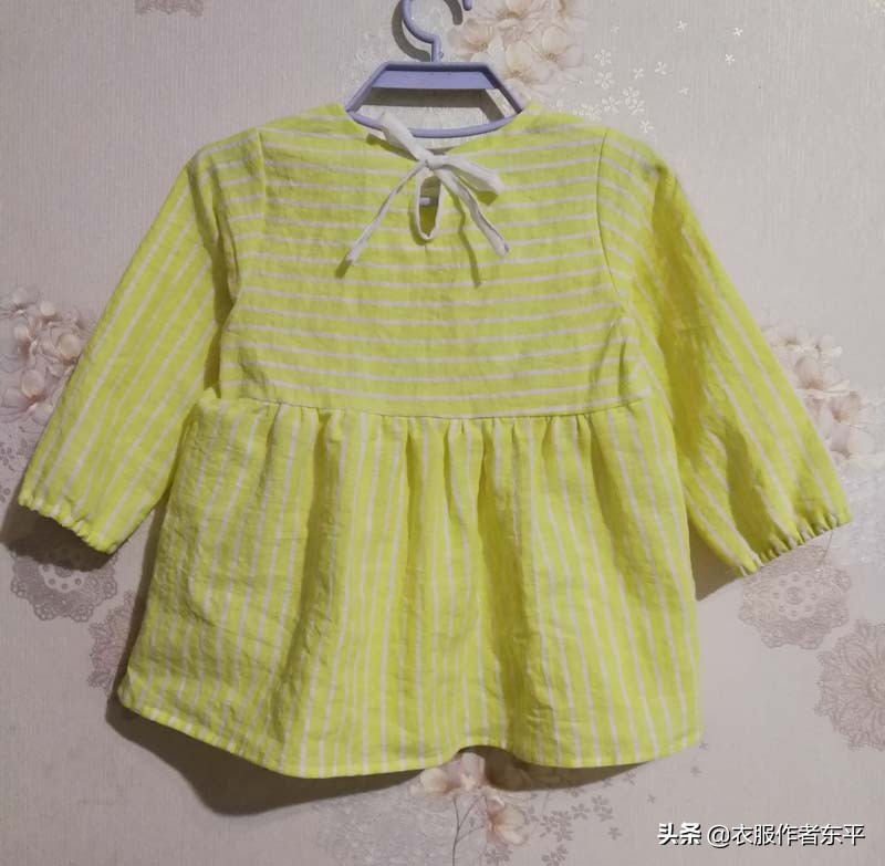 女宝宝衬衫裁剪图及裁剪方法,3岁宝宝的衬衣裁剪和制作
