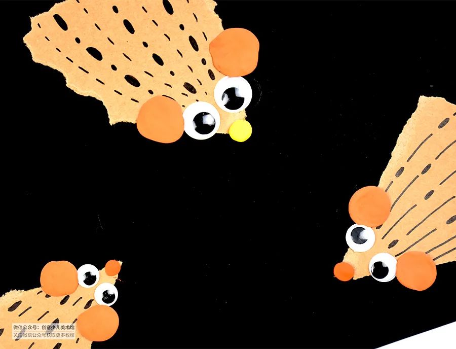 小老鼠儿童画全过程,幼儿画创意画小老鼠