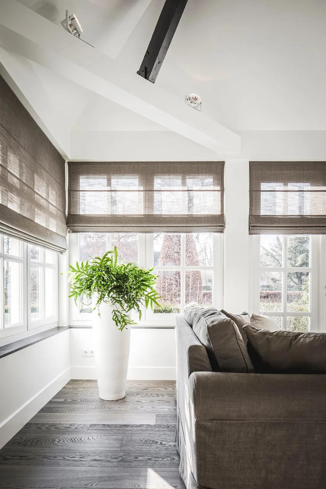 扇形罗马帘效果,日式风格的罗马帘