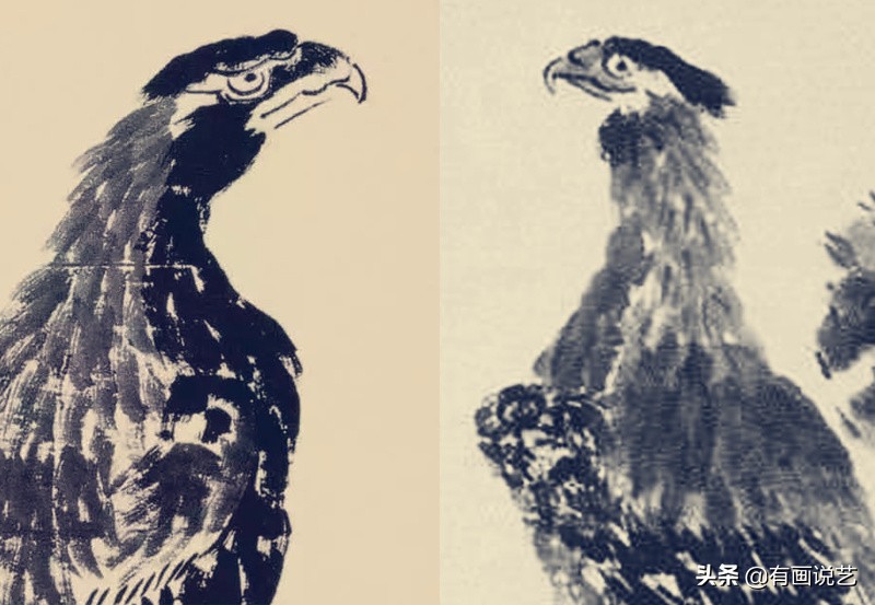 齐白石画老鹰成熟时期,齐白石老鹰图拍卖亿元