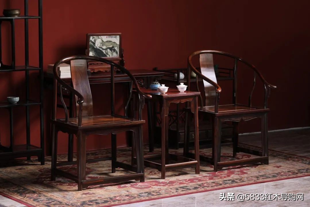 清式红木家具雕花,刺猬紫檀红木家具中式圈椅