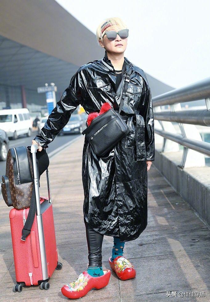 陈志朋穿网眼衫秀别样时尚,陈志朋穿什么高跟鞋