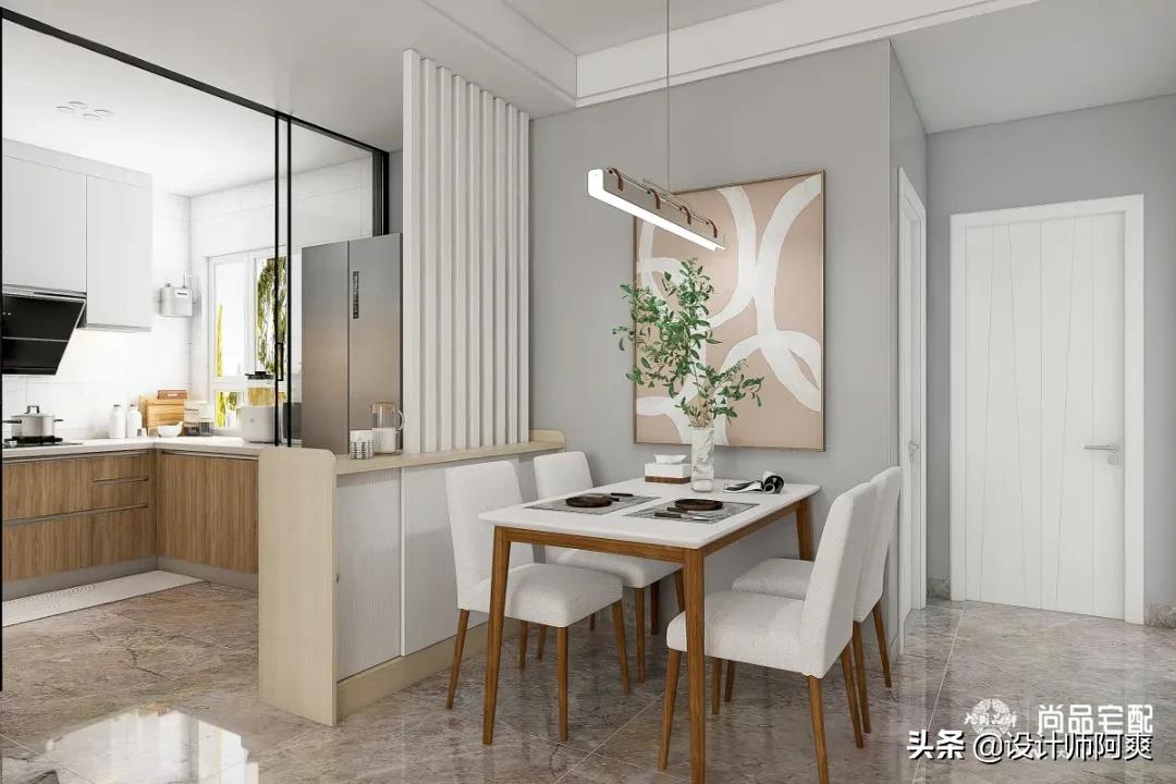 小户型进门正对厨房隔断,进门正对厨房屏风隔断效果图