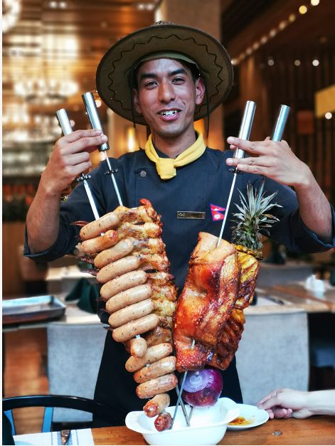 成都温江的一颗明珠,海鲜自助餐+巴西烤肉,还有猪猪侠来啦