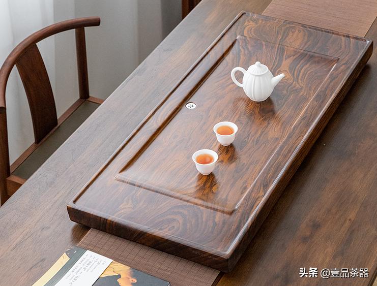 鸡翅木茶海茶具全套,正宗鸡翅木茶盘茶具
