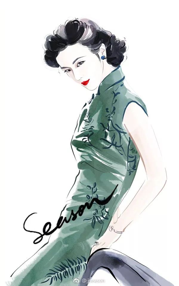 精美水墨插画,那些浪漫的水墨画插画