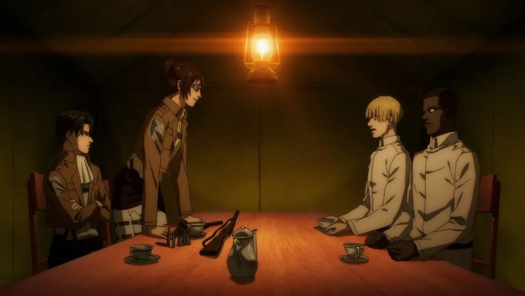 三笠艾伦和阿明,三笠第一次看见艾伦变巨人