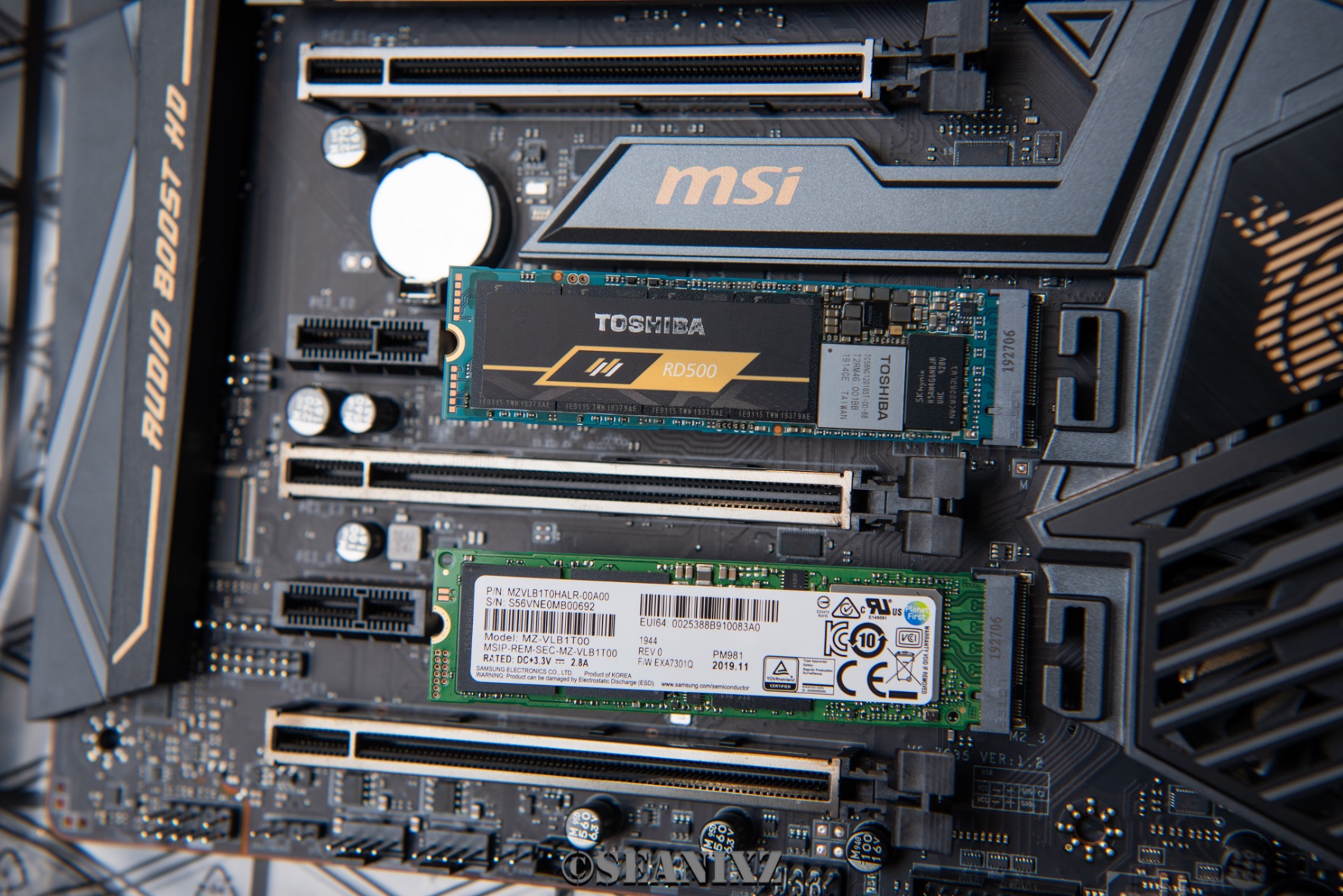 旗舰级PCIe3.0M.2哪家强：东芝RD500VS三星PM981