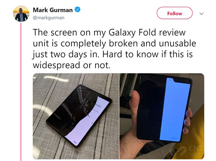 三星折叠屏手机屏幕坏了怎么办,三星折叠手机突然破损