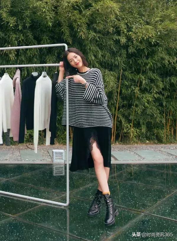奚梦瑶短靴穿搭,奚梦瑶穿短靴子