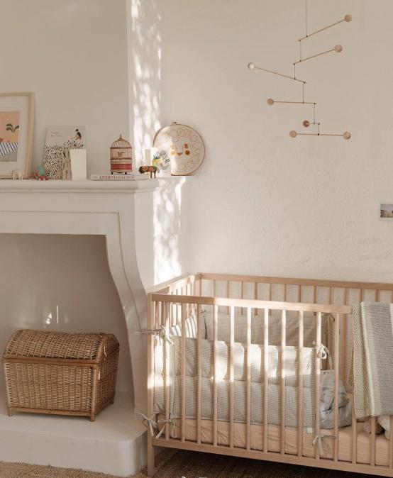 原木风格装修搭配藤编,原木元素打造自由舒适的家居空间