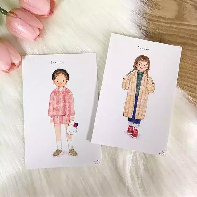 她笔下的可爱女孩，让你看懂穿衣打扮的正确要素~