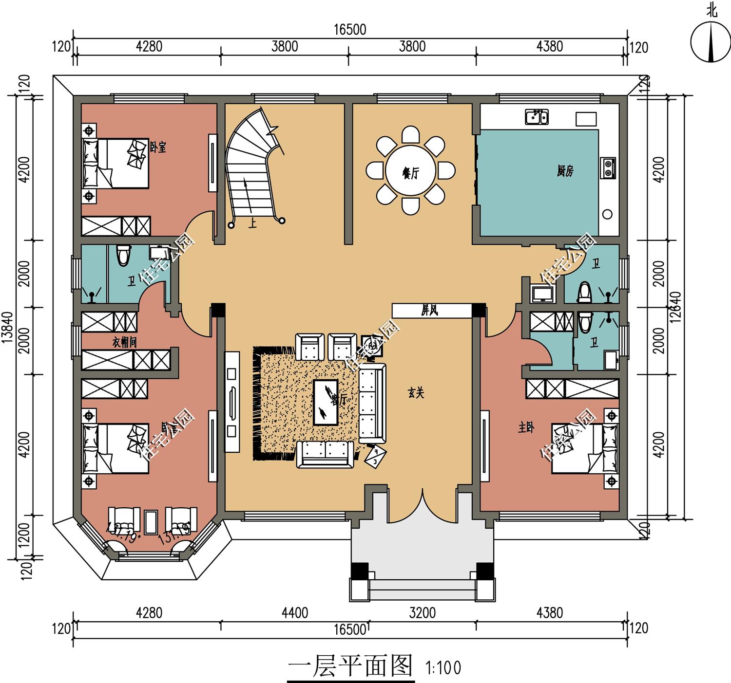 二层别墅旋转楼梯挑空客厅格局图,二层挑空客厅旋转楼梯别墅图片
