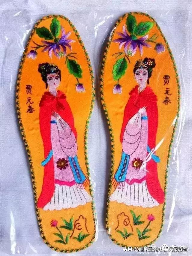 鞋垫绣花制作教程全过程,陕北民间纯手工鞋垫绣花