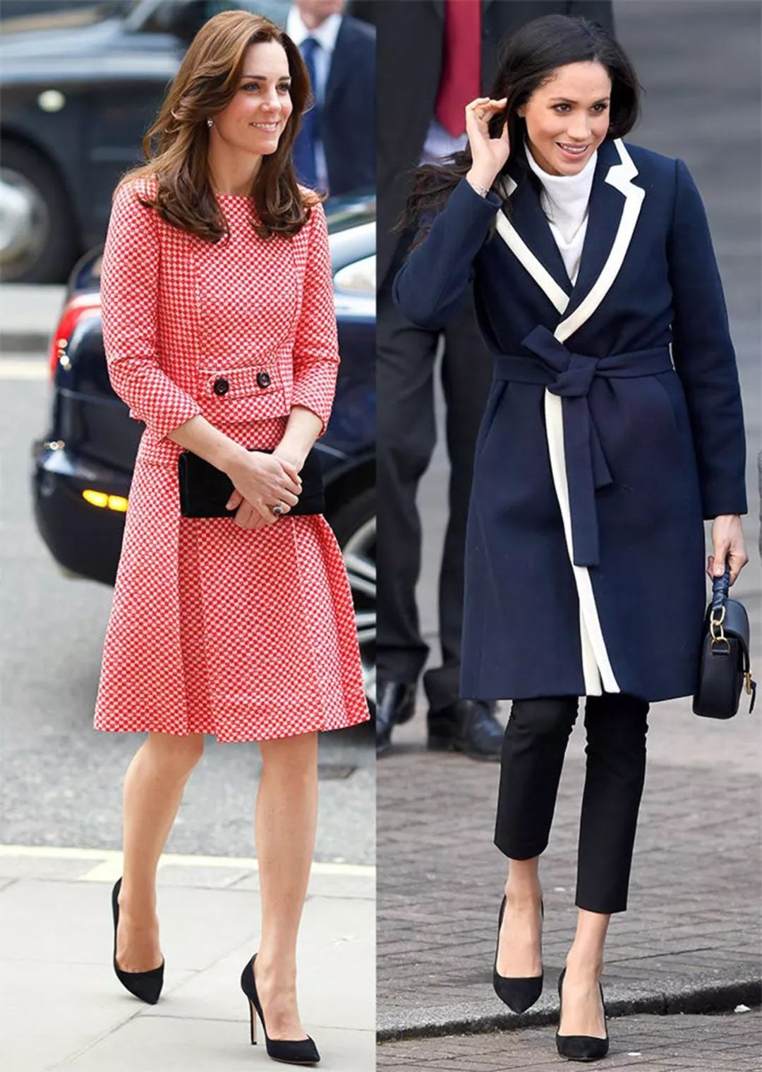 凯特没创意效仿梅根穿全套驼色,凯特和梅根哪个好穿