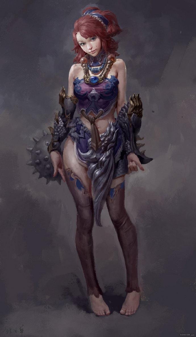 游戏插画绘画全过程,游戏插画师优秀作品集