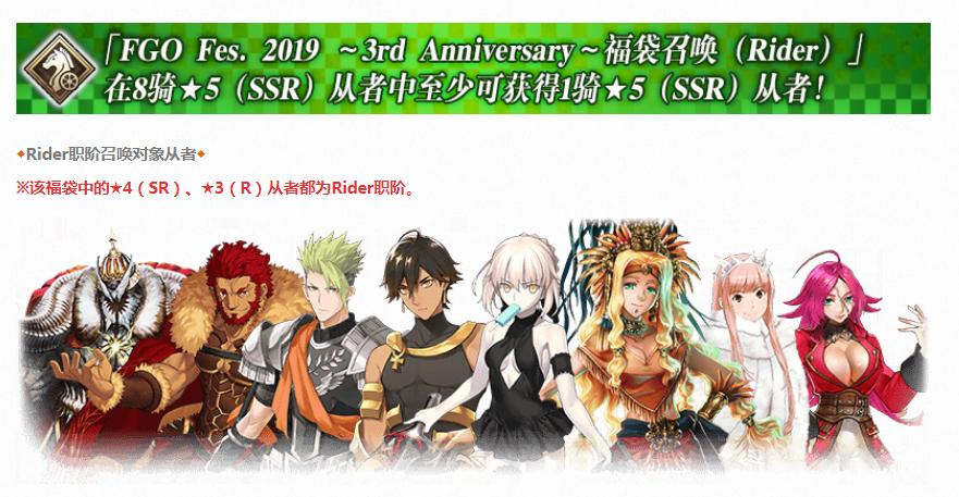 FGO三周年福袋分析,你已经决定好要抽哪个福袋了吗?