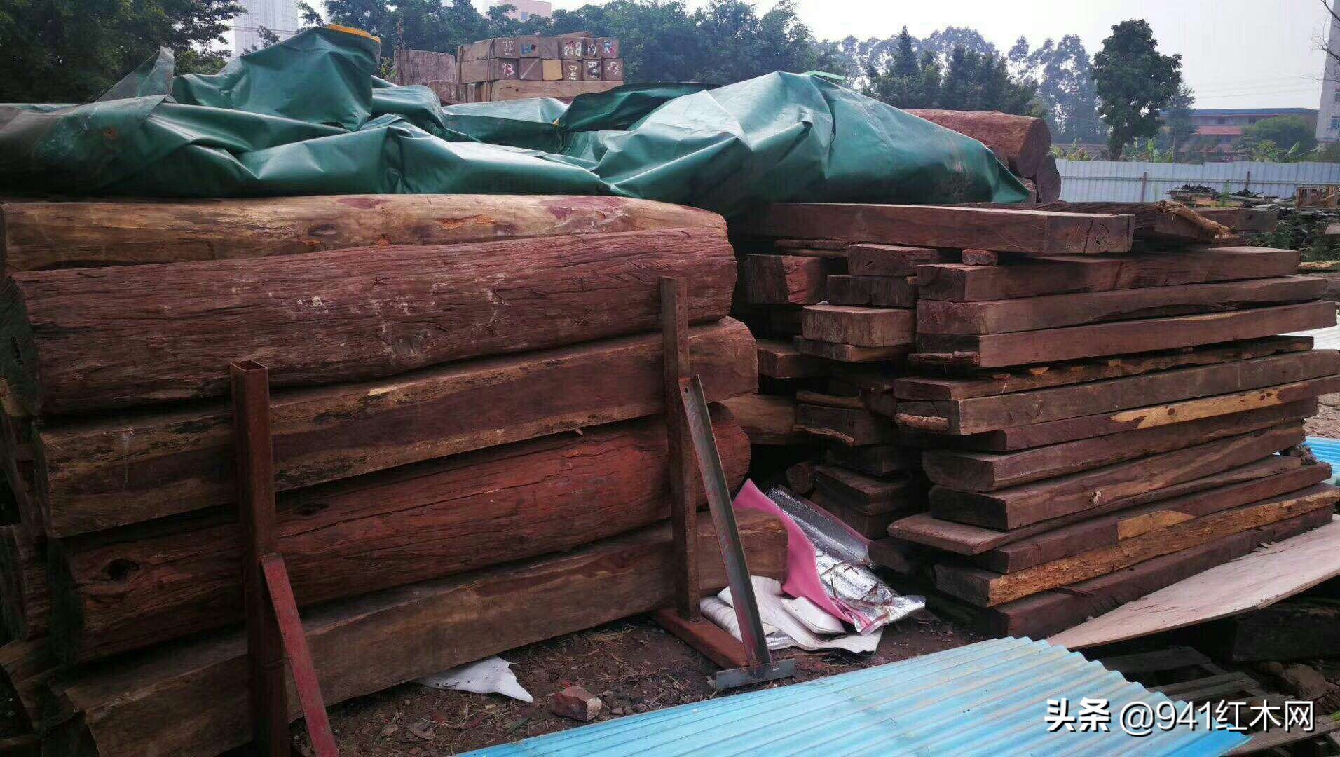 仙游大红酸枝红木原材价格,红木原材价格行情缅甸花梨