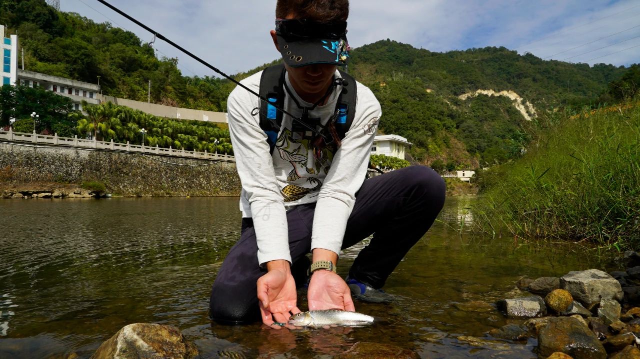 微物钓鱼vlog,蓝鲫微物