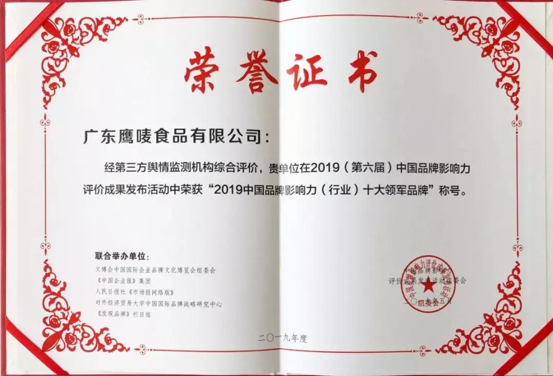 鹰唛揽获三项国家级大奖！