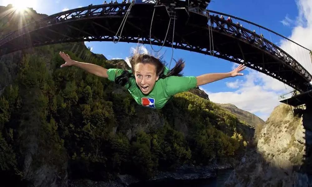 新西兰游记中土世界,新西兰内维斯峡谷蹦极