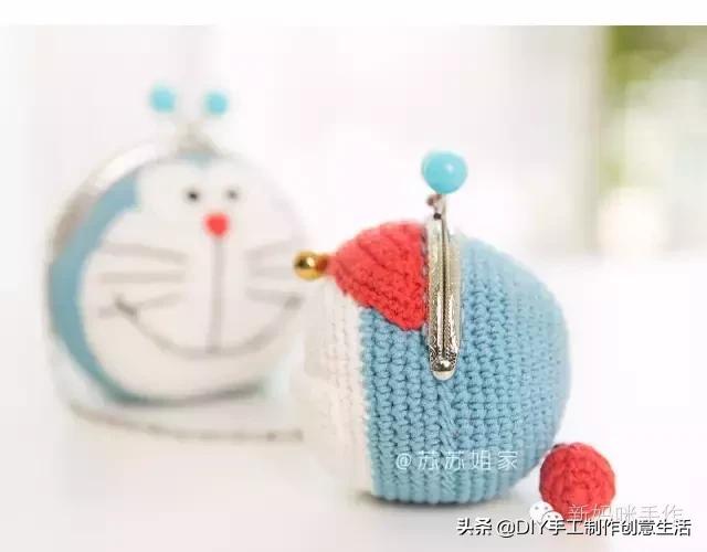 钩织扁包零钱包,钩织拉链零钱包