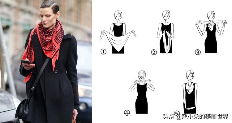 赫本方巾,赫本最经典方巾