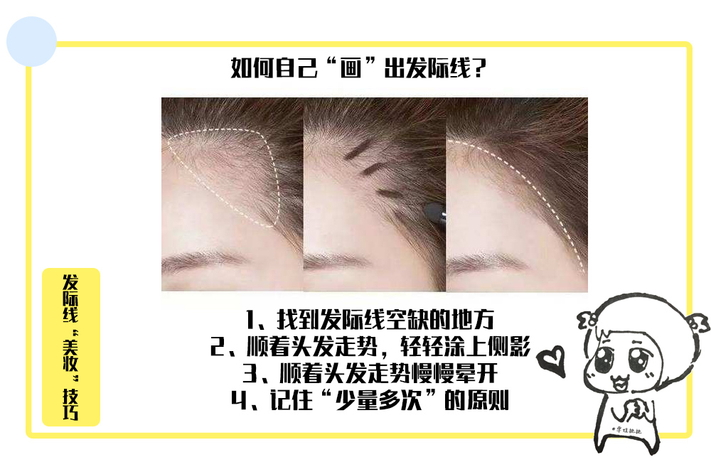 发际线高女生怎么变美,短脸发际线高变美思路