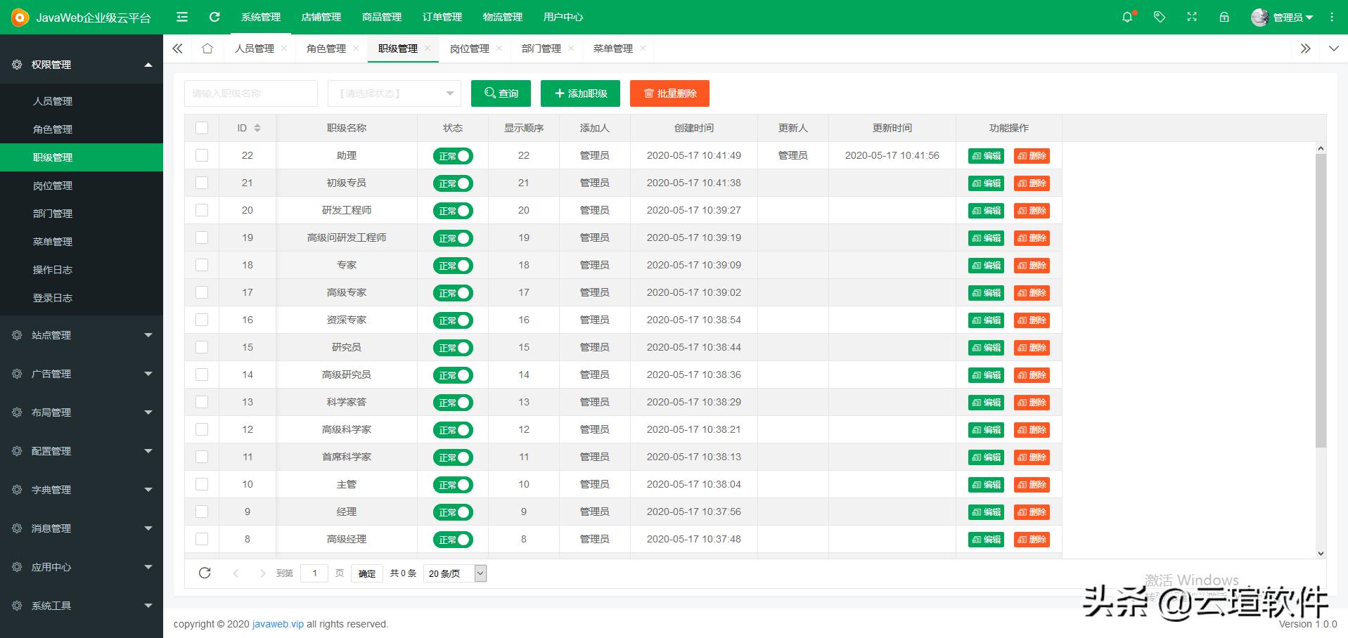Java后台开发框架
