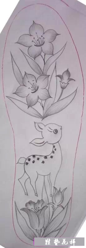 刺绣鞋垫花样各种图案,鞋垫美术花样图案大全