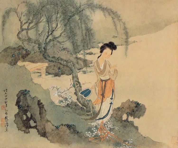 赵松涛人物画欣赏,临摹赵松涛山水画