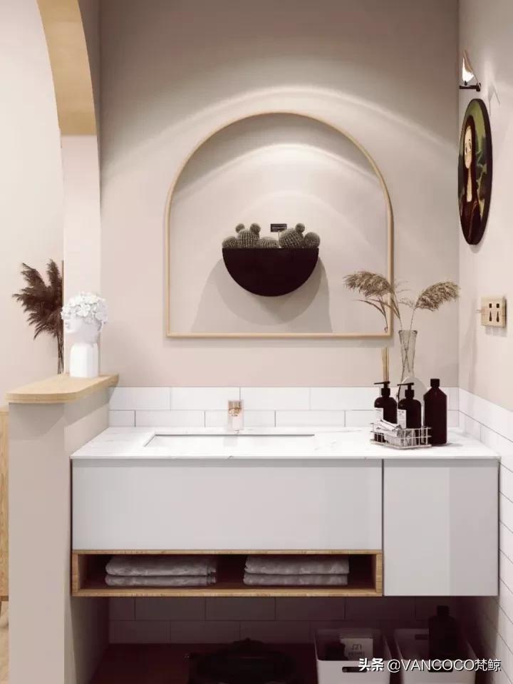 北欧风格浴室带浴缸装修,北欧风格装修浴室浴缸